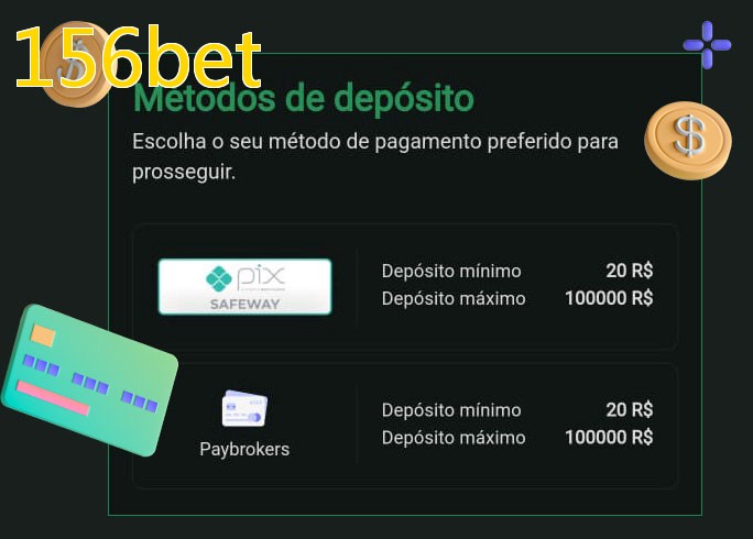 O cassino 156betbet oferece uma grande variedade de métodos de pagamento